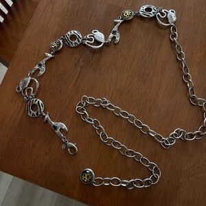 Silver and Gold Animal Chain Belt with Charms